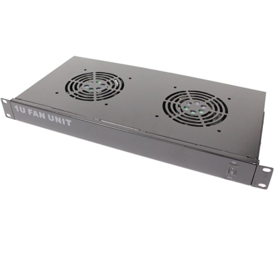 Kit di ventilazione per rack 19' 1U di 2 ventole da 120mm - Rackmatic