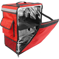 CityBAG - Zaino isotermico 35 x 49 x 25 cm rosso per la consegna di ordini alimentari da moto e bicicletta características