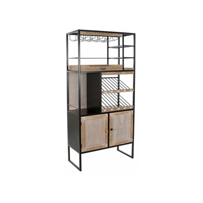 Portabottiglie Dekodonia Legno Metallo (80 x 38 x 190 cm)