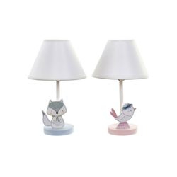 Lampada da Tavolo PVC Metallo Con stoffa Legno MDF Uccello (22 x 37 cm) - Dekodonia características