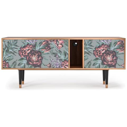 T1 Mobile Porta Tv, 2 Cassetti E 2 Ante Con Apertura A Pressione, 170w X 48d X 69h - Light Peonies en oferta