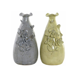 Vaso Gerbera terracotta (18 x 16 x 33 cm) (2 pcs) - Dekodonia en oferta