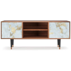 T2 Mobile Porta Tv, 2 Ante Con Apertura A Pressione, 170w X 48d X 69h - Golden Waves características