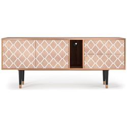 T1 Mobile Porta Tv, 2 Cassetti E 2 Ante Con Apertura A Pressione, 170w X 48d X 69h - Pastel Sunrise características