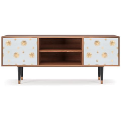T2 Mobile Porta Tv, 2 Ante Con Apertura A Pressione, 170w X 48d X 69h - Sky Latte características