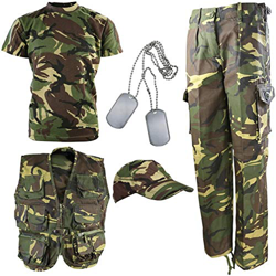 Kombat UK per Bambini DPM Camouflage Explorer Army Kit - Vestito Mimetico da Esploratore, Bambino, DPM, Camo, 5-6 Anni en oferta