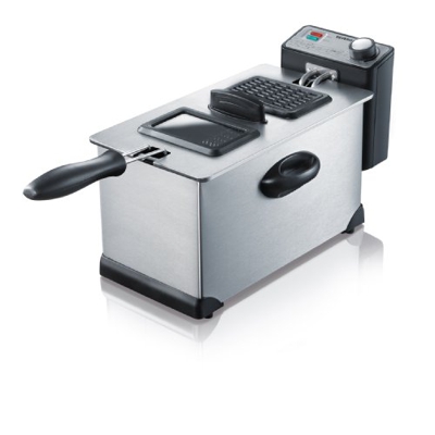 Severin FR 2431 Friggitrice, Inox, Capacità 3.0 L, 2000W