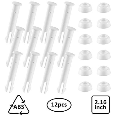 12/24PCS Perni di giunzione in plastica per piscina, Guarnizioni in gomma Parti di ricambio per piscina in metallo Intex 10'-12 'Piscina rotonda in me