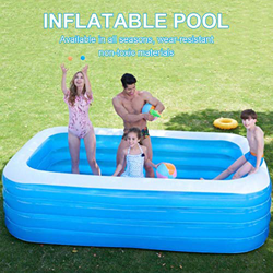 LUCYPAPASHOW Piscina Gonfiabile, Piscina Gonfiabile per Bambini Piscina Pieghevole Famiglia Addensata Piscina Gonfiabile Piscina Coperta per Esterni P precio