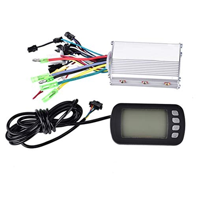 Yosoo Health Gear Motore Brushless Controller E-Bike, Motor Controller 36V/48V 350W con Pannello LCD Dispositivo Elettrico di Controllo Motore Brushle
