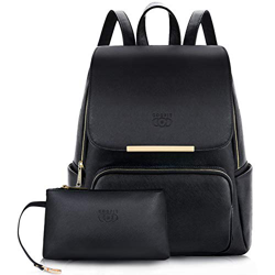 COOFIT Zaino Donna, Borsa Zaino Nero Elegante Zaino Donna Casual Universitá Stile (1-Nero) características