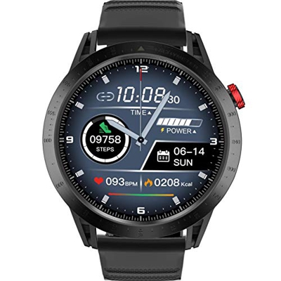Smartwatch Orologio Fitness con 1.3'' Schermo a colori tattile completo Impermeabile 3ATM Fitness Tracker Cardiofrequenzimetro Pressione Sanguigna Mon