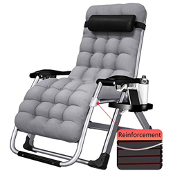 Sedie a Sdraio Zero Gravity Poltrona reclinabile con Cuscino e Porta Bicchiere, Giardino Patio Sdraio Sdraio for Heavy Persone, 330lbs di Supporto (Co características