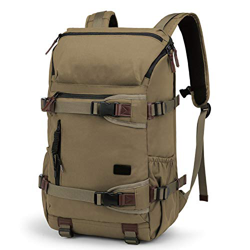 TAK Zaino Militare Zaino Scuola 25L / 30L, Zaino di Viaggio，Campeggio, Escursionismo, Sport all'Aria Aperta Cachi en oferta