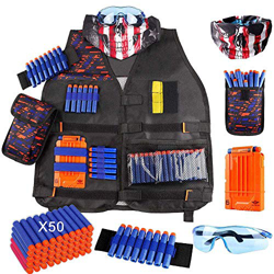 OFUN Gilet Tattico per Bambini, Gilet Nerf Elite per Nerf N-Strike Serie Elite, Giubbotto Nerf per Pistole Nerf,Regalo per Ragazzi E Ragazzei (56 Pezz en oferta