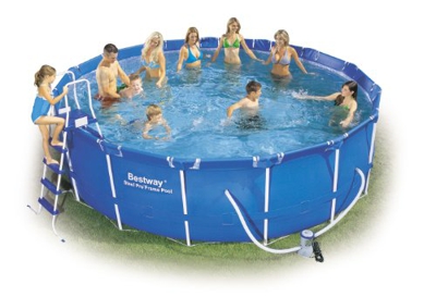 Bestway Piscina Steel PRO Frame Set, Uomo, Blu