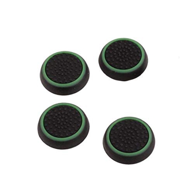 Bastone del pollice Manopole Tappi in silicone Joystick copertura controller di gioco protezione compatibile con Ps3 Ps4 Xbox 360 Xbox One Nero Verde 