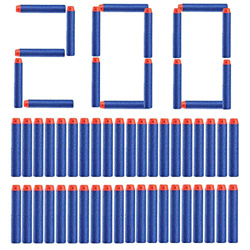 Topways® 200Pcs 7.2cm Schiuma Freccette Ricariche Proiettili Dardi Dart Nachfüll-Pack für Nerf N-Strike Elite Blaster Elite Waffen (Blu 200 Pezzi) características