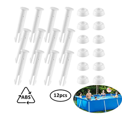 LIJUMN Joint Pins & Seals (12/24 Pezzi) per Piscine Round Metal Frame Frame Pins di Ricambio Pool Replacement en oferta