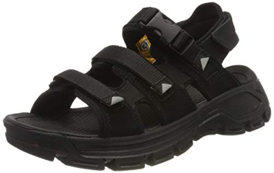 Cat Footwear Progressor Buckle, Sandali Gladiatore Uomo, Black (Black/Black-Wild Dove Black), 44 EU