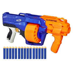 Hasbro Nerf E0011EU4 N-Strike Elite SurgeFire, Blaster con 15 dardi, Eta 8 + anni precio
