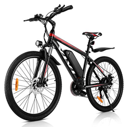 Vivi 26"mountain bike elettrica 250 W 36 V 10,4 Ah batteria rimovibile pendolare bici 25 MPH 21 marce e-bike per adulti (ROSSO) en oferta