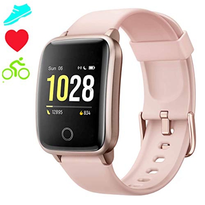 Smartwatch Cronometro Orologio Fitness Donna Uomo, Smart Watch GPS Fitness Tracker Impermeabile IP68 Cardiofrequenzimetro da Polso ECG Sveglia, Activi
