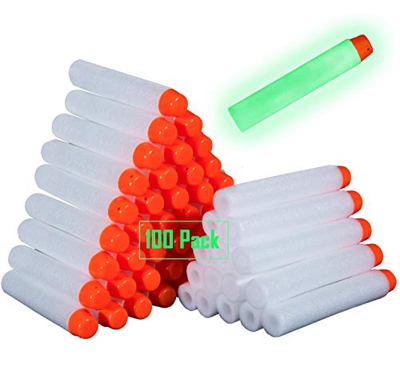Dardi Proiettili, Meersee 100pcs Dart Nachfüll-Pack per Nerf N-Strike Pistola Serie Elite Blasters Cartucce di Ricambio Munizioni Ricarica