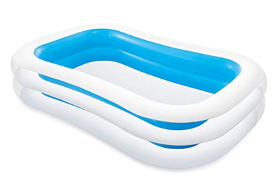 Intex 56483 Piscina Rettangolare Family, Colori assortiti, 262 x 175 x 56 cm