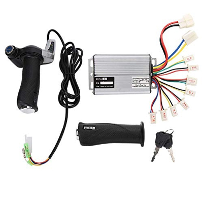 Bnineteenteam Regolatore di velocità con spazzole motorizzate con Impugnatura di bloccaggio a Farfalla e Display di Alimentazione per e-Bike 36v 48V 1