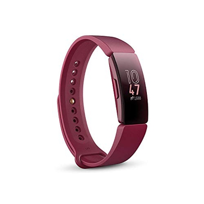 Fitbit Inspire, Tracker per Fitness e Benessere, Rosso Sangria