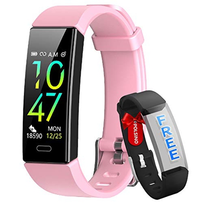 HOFIT Fitness Tracker,Orologio Braccialetto Smartwatch Activity Tracker Impermeabile IP68,Pressione Sanguigna Cardiofrequenzimetro,Contapassi SmartWat