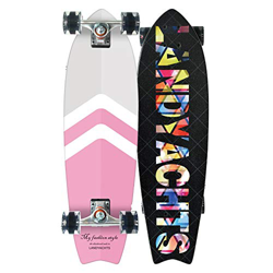 WHOJS Skateboard Adatto Ad Adulti, Adolescenti 30 Pollici Incrociatore Completo Tavola Da Surf For Bambini Ruota In PU Elastico 60mm 78A Mazzo Di Acer precio