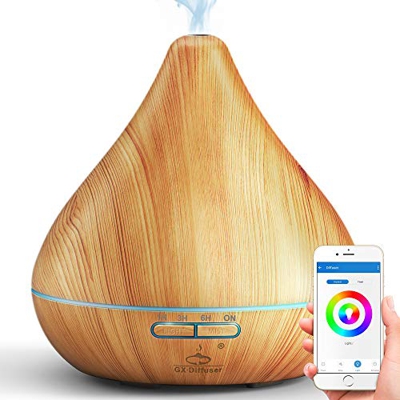 GX diffusore Smart WiFi per Oli Essenziali, Controllo Tramite App, Compatibile con Alexa e Google Home, 300 ml, Umidificatore Cool Mist, per la Purifi