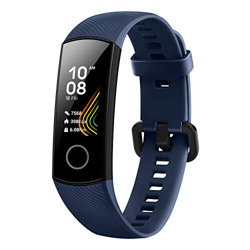Honor Band 5 Fitness Tracker, Monitoraggio SpO2, Battito Cardiaco 24/7 e Sonno, Display Touch AMOLED 0.95 Pollici, Schermo Curvo da 2.5D, Midnight Nav en oferta