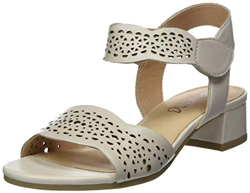 CAPRICE Carla, Sandali con Cinturino alla Caviglia Donna, Bianco (Offwhite Perl. 144), 40 EU en oferta
