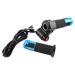 Tamburo acceleratore per Bici elettrica Torsione, 12V 24V 36V 48V 60v 72v Scooter Elettrico Bici Twist Grip Throttle con Display LED Maniglia Schermo  en oferta