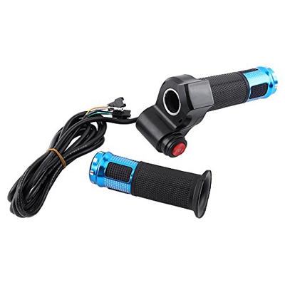 Tamburo acceleratore per Bici elettrica Torsione, 12V 24V 36V 48V 60v 72v Scooter Elettrico Bici Twist Grip Throttle con Display LED Maniglia Schermo 