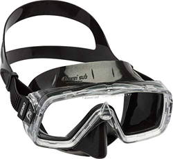 Cressi Sirena Maschera Subacquea, Unisex – Adulto, Nero/Trasparente, precio