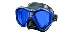 SEAC Italia, Maschera Sub per Immersione Subacquea Professionale, Ricreativa e Snorkeling Unisex Adulto, Nero/Blu Ls, Regular Fit en oferta