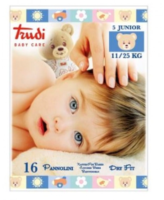 Trudi Baby Care Pannolini Dry Fit Junior 11/25kg 16 Pannolini