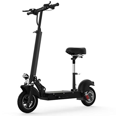 Martes Monopattino Elettrico Adulti Con Sedile Staccabile, 500w 15Ah, Massimo Chilometraggio 45Km, Doppia Sospensione Anteriore E Posteriore E Freni A