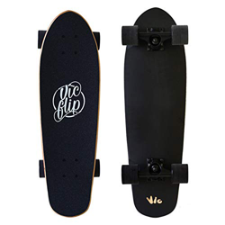 27" Cruiser Skateboard Retro Complete Boards Street Surfskate, 7 Strati Legno d'Acero Skate Penny Board, Cuscinetto ad Alta velocità, per Adulti Princ en oferta