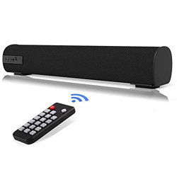 QSPORTPEAK Sound Bar con telecomando, Altoparlanti Bluetooth Altoparlante portatile cablato e wireless, Altoparlante stereo di qualità superiore Bassi en oferta