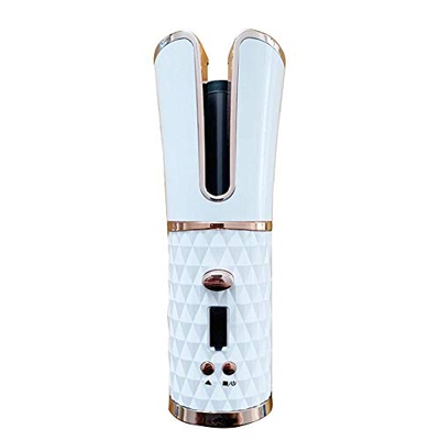 Ferro Arricciacapelli Senza Cordone, Bigodino Rotante Portatile Ricaricabile USB con Rivestimento in Ceramica e 6 Impostazioni di Temperatura, Piastra