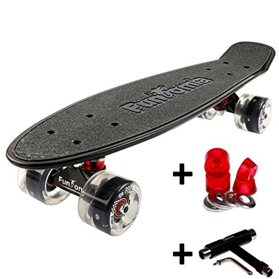 Skateboard Retro 57cm Mini Cruiser in plastica e ruote Skateboard con stile anni 70