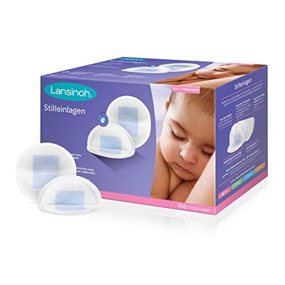Lansinoh 44284 - Assorbenti per allattamento Blue Lock, 100 pezzi, colore: Bianco