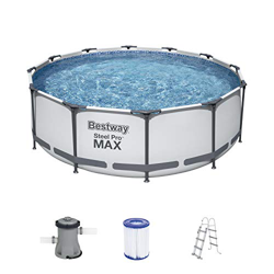 Bestway Steel PRO Max Piscina con Telaio in Acciaio, Grigio precio