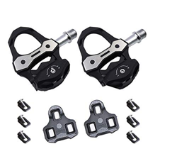 ZqiroLt Pedali per Bici, Antiscivolo, in Fibra di Carbonio, Bitte per Bicicletta da Strada per Look Keo Pedals with Cleat en oferta