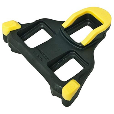 Shimano SM-SH11, Tacchette Pedali Strada, Nero/Giallo